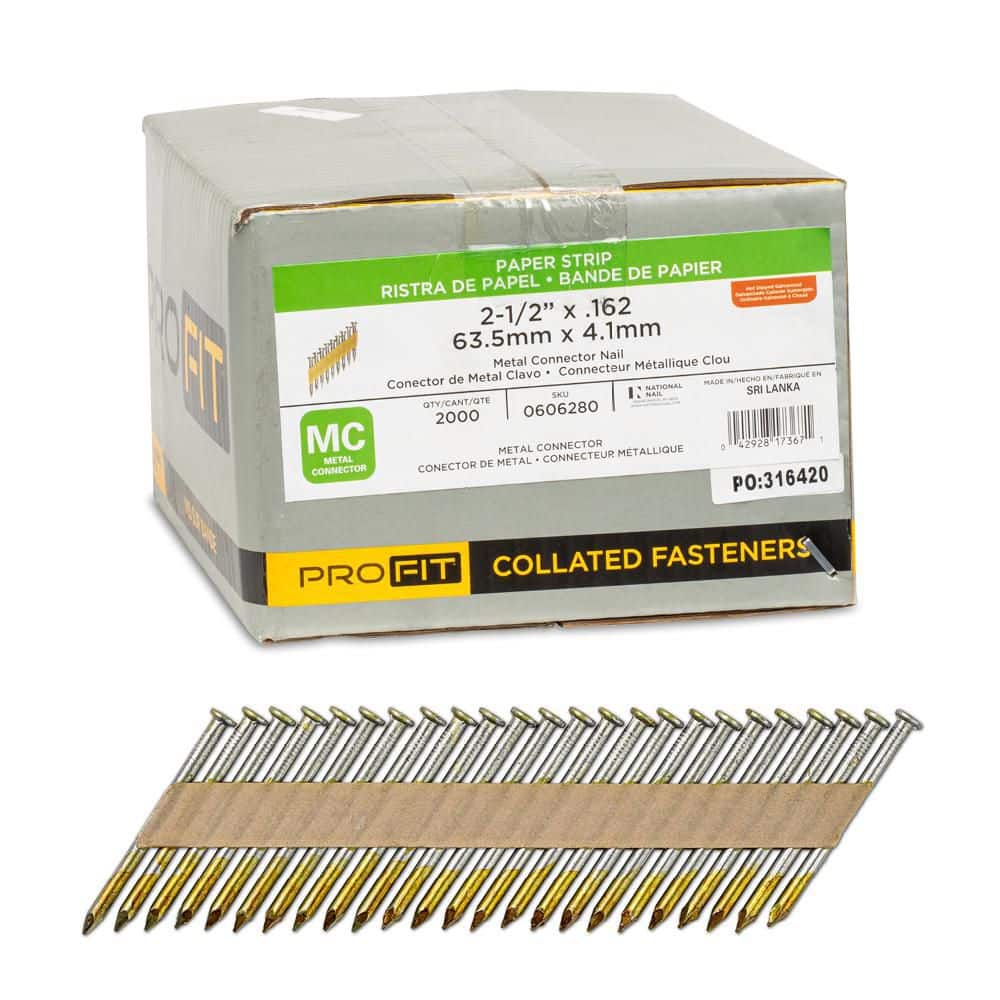1-1/2 in. x 0.148 31-Degree Hot Dipped Galvanized Smooth Shank Paper Tape Joist Hanger Nails (2000-Per Box) price history on PriceWatchPro