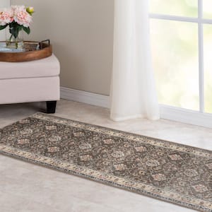 Stratford Adian Latte/Alabaster 26 in. x Your Choice Length Stair Runner Rug