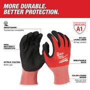 Medium Red Nitrile Level 1 Cut Resistant Dipped Work Gloves (30-Pack)