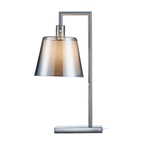 Adesso Prescott 23 in. Satin Steel Table Lamp