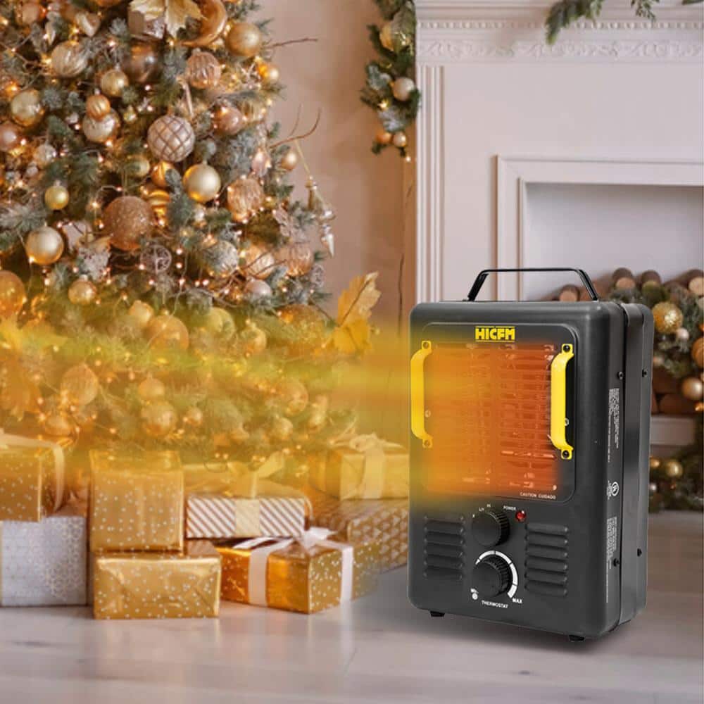 15.5 in. 5120 BTU Electric Space Heater (Milk House Heater) with Tip-over, 