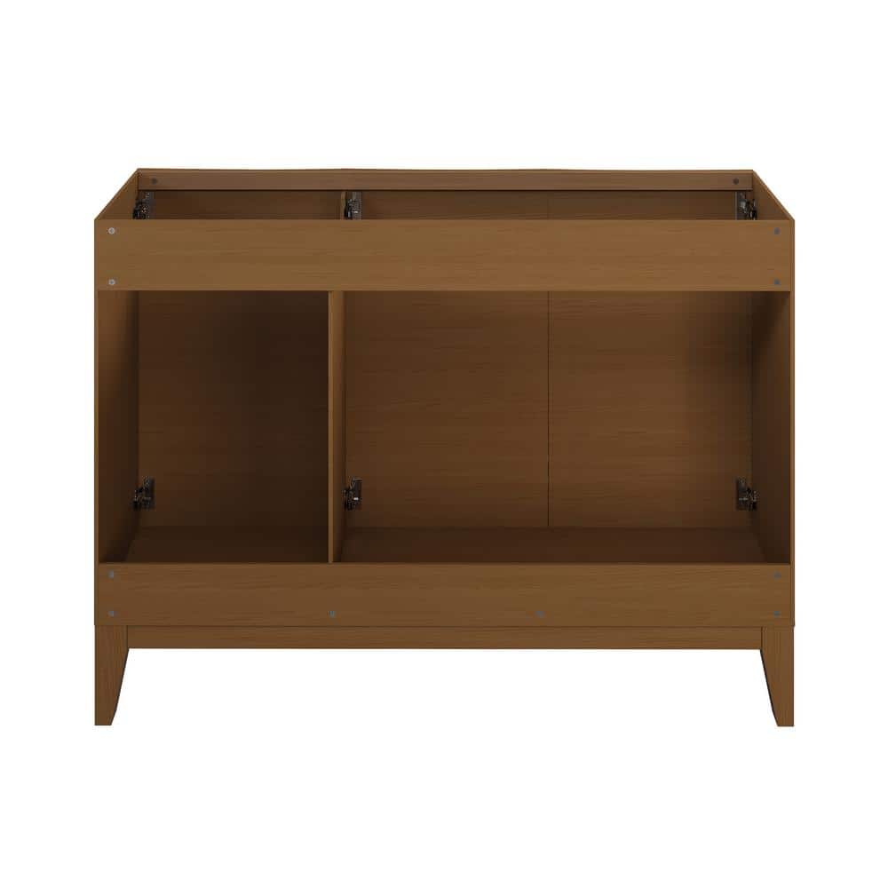 Cascade 48'' Walnut Oak Freestanding Bathroom Vanity Cabinet