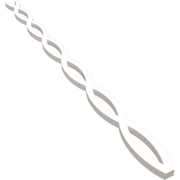 Ekena Millwork Rakaia 47 in. H x 0.75 in. W Slatwall Panels in PVC 22-Pack