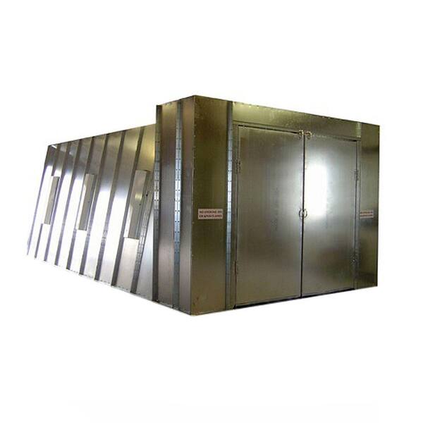 COL-MET 14 ft. x 10 ft. x 26 ft. Reverse Flow Crossdraft Spray Booth with Exhaust Duct and UL Control Panel in Southeast Region