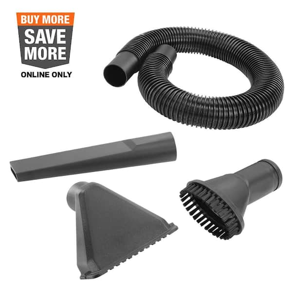 Hand Vacuum Accessory Kit with Crevice Tool, Floor Nozzle, Dust Brush and Flexible Hose