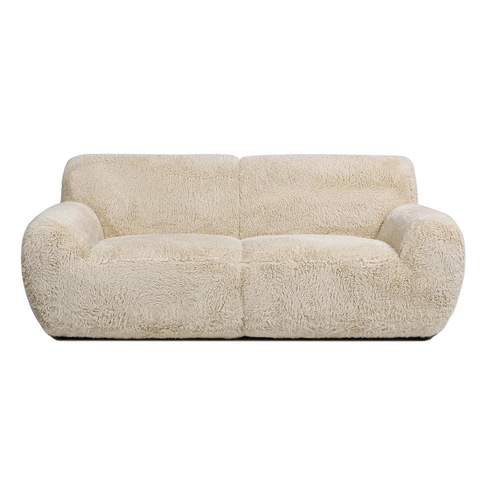 Alana Lawson Two-Cushion Tight Back Sofa, Mink Beige - Jennifer Taylor Home