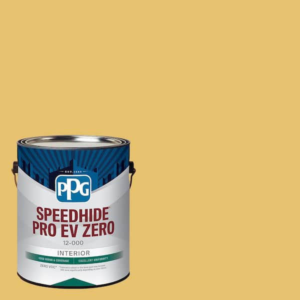 PPG Speedhide Pro EV Zero 1 gal. Turner'S Yellow PPG1106-4 Semi-Gloss Interior Paint