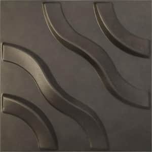 11-7/8"W x 11-7/8"H Lane EnduraWall Decorative 3D Wall Panel, Weathered Steel (Covers 0.98 Sq.Ft.)