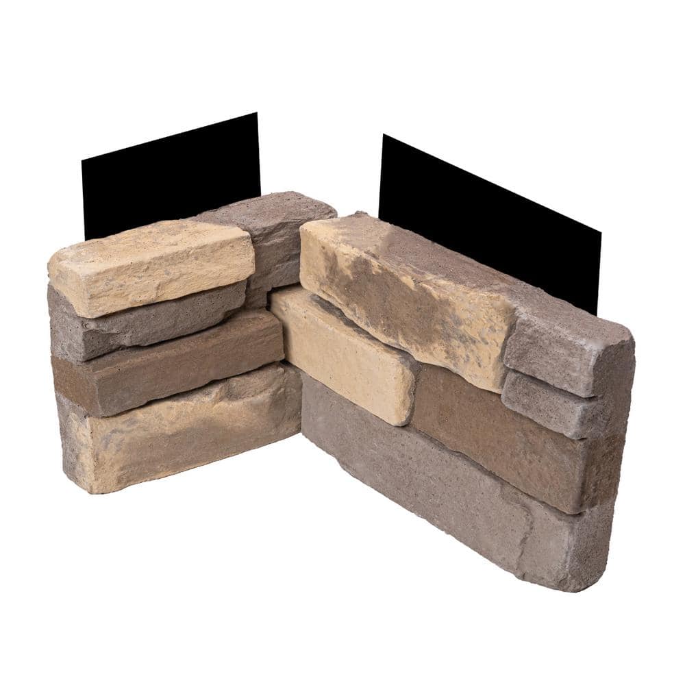 1.75 in. x 6 in. Buckskin Stone Veneer Siding (Corners)