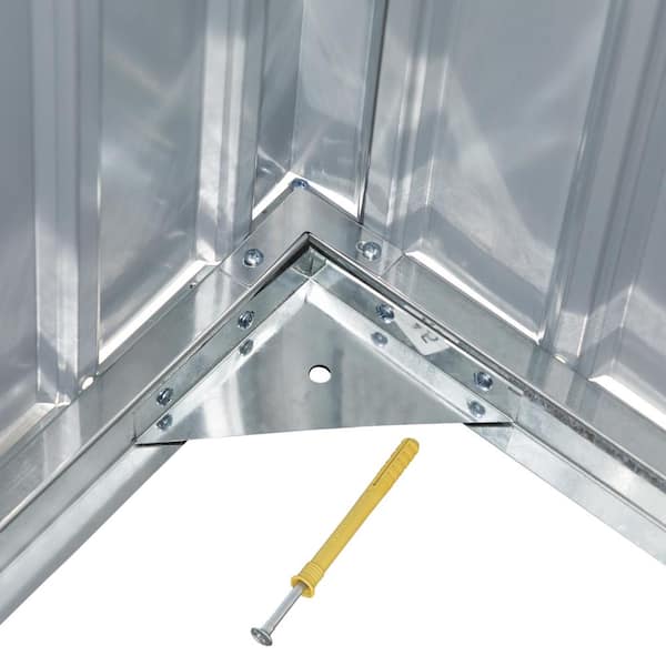 5 ft. W x 3 ft. D Metal Shed(15 sq. ft. )