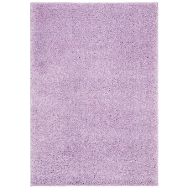 SAFAVIEH August Shag Lilac 6 ft. x 9 ft. Solid Area Rug