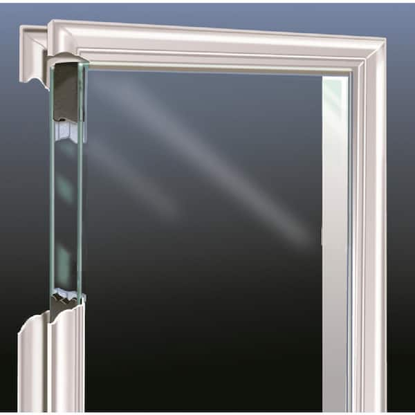 MMI DOOR 68-in x 80-in Low-e Grilles Between The Glass Primed Fiberglass  Center-hinged Right-Hand Inswing Double Patio Door Brickmould Included in  the Patio Doors department at