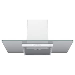 36 in. Wall Mount Range Hood with Light in Stainless Steel