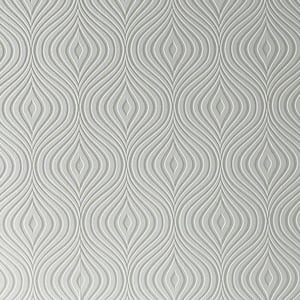 Curvy White Vinyl Peelable Wallpaper (Covers 56 sq. ft.)