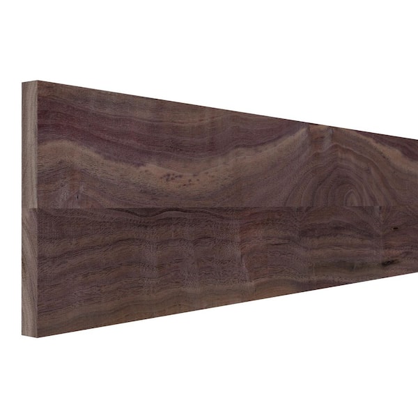 0.75 in. T x 7.25 in. W x 6 ft. L Unfinished Natural Walnut Wood Board