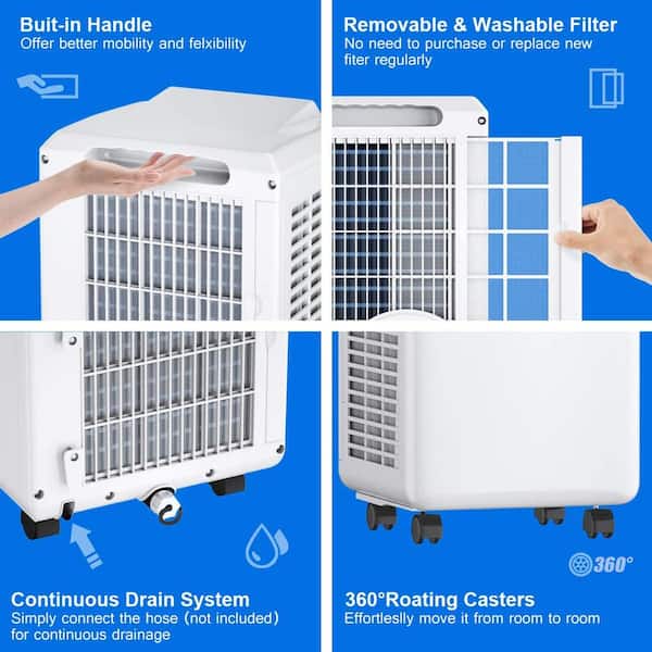 How to connect the drain hose to Black & Decker 8000 BTU Air Conditioner 
