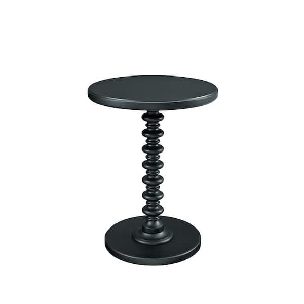 Powell Company Black Round Spindle Table