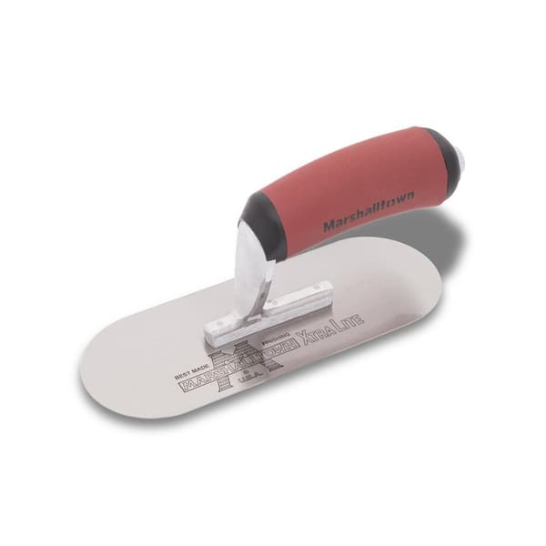 MARSHALLTOWN 12 in. x 3-1/2 in. Pool Trowel, 3 Rivets - Curved DuraSoft Handle