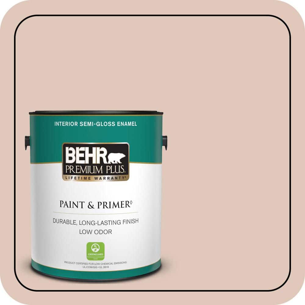 1 gal. #S190-2 Sand Dance Semi-Gloss Enamel Low Odor Interior Paint & Primer price history on PriceWatchPro