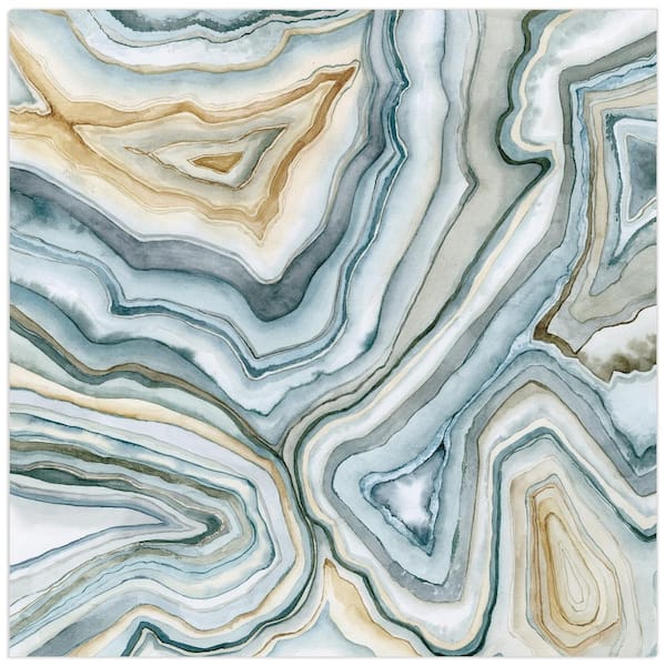 Empire Art Direct "Agate Abstract II" by EAD Art Coop Frameless Free-Floating Tempered Art Glass Wall Art