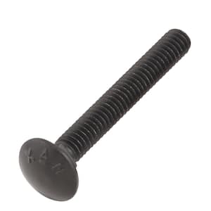1/4 in. -20 x 2 in. Black Deck Exterior Carriage Bolt (25-Pack)