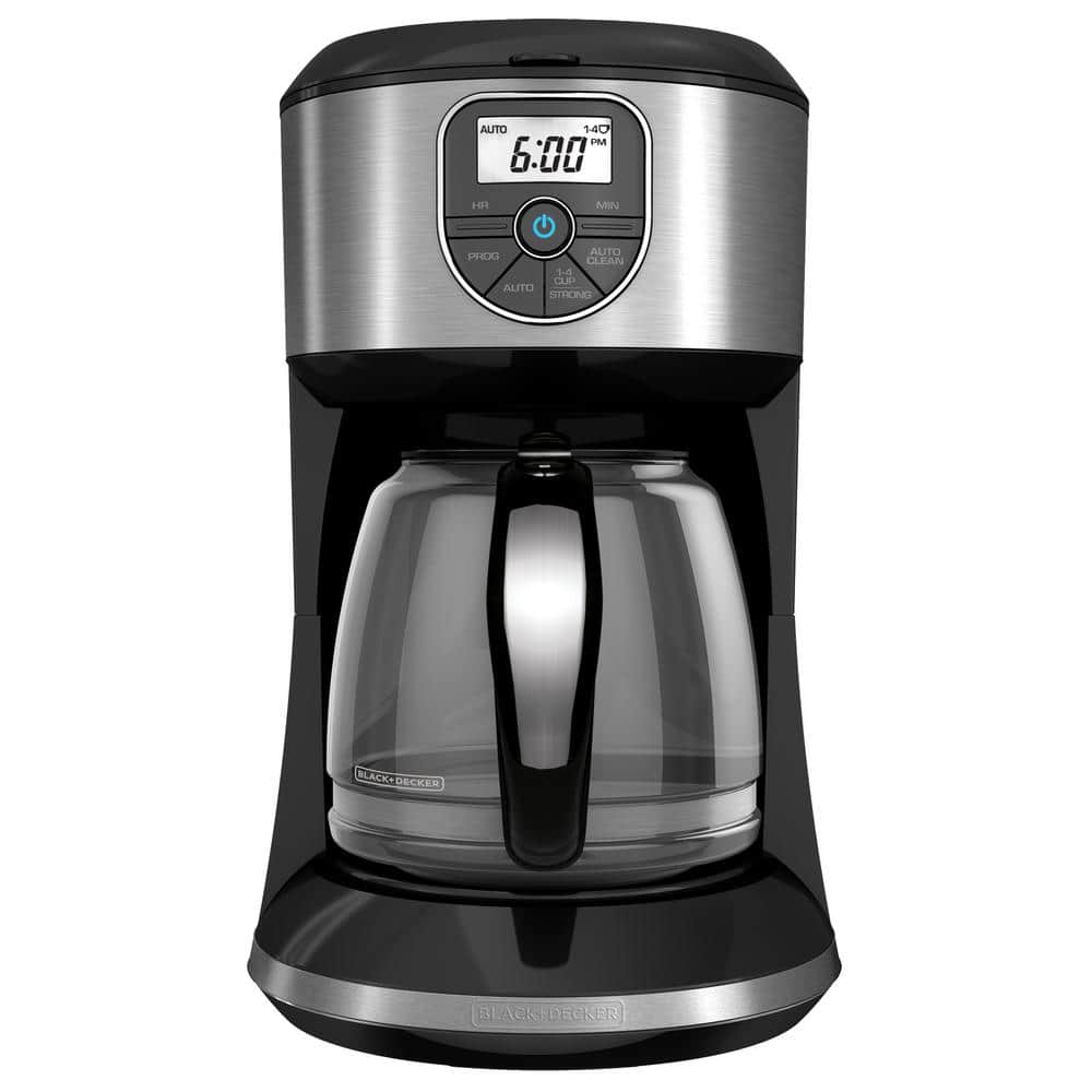 BLACK+DECKER 12- Cup Stainless Steel Programmable Drip Coffee Maker  985118635M - The Home Depot