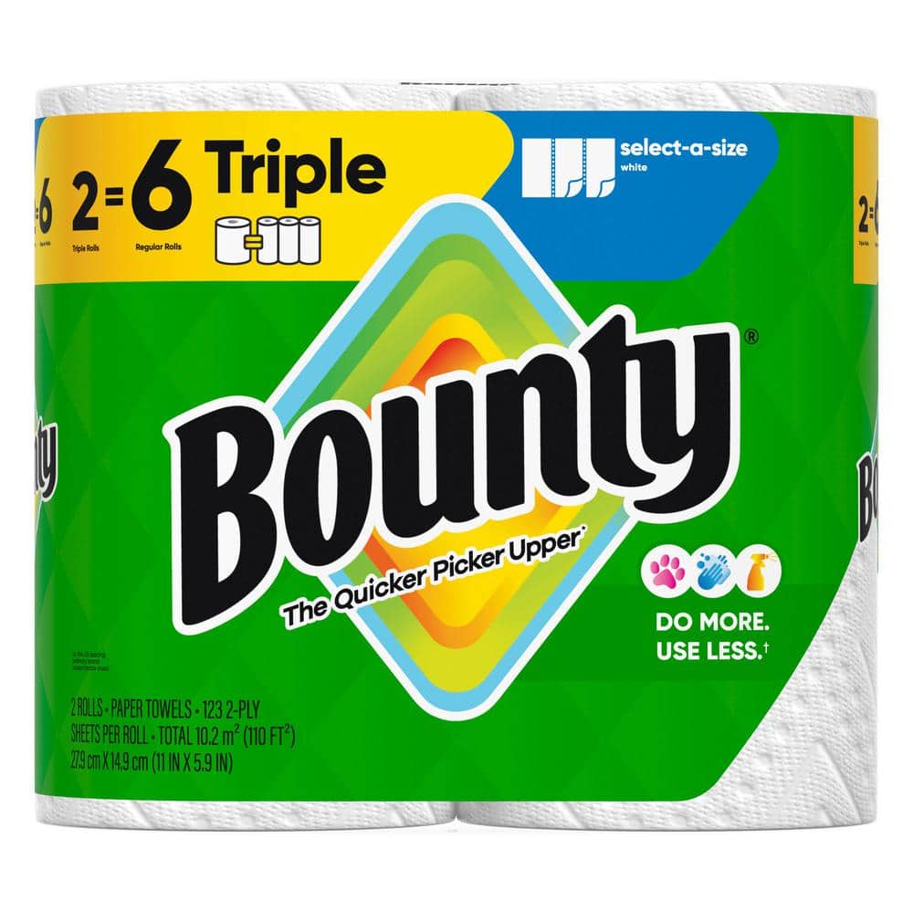 White, Select-A-Size Paper Towel Roll (2 Triple Rolls)