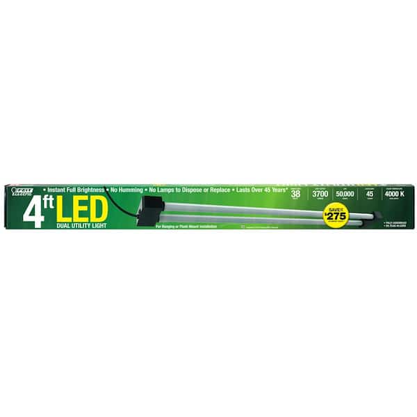 Feit Electric 4 ft. 38-Watt 4000K Bright White 2-Light 3700 Lumens