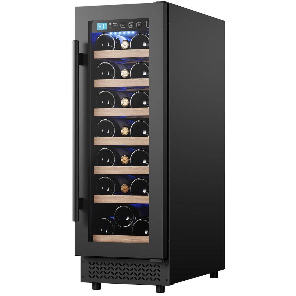 12 in. Wine 2 cu.ft 21 Bottles Wine Cooler Refrigerator with Double-Layer Tempered Glass Door, Compressor Quick Cooling price history on PriceWatchPro