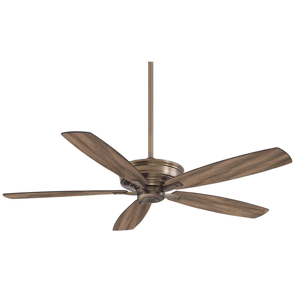 Minka Aire Kafe Xl 60 In Indoor Heirloom Bronze Ceiling Fan With Remote Control F696 Hbz The Home Depot