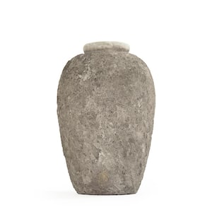 Stone-like Grey Large Decorative Vase