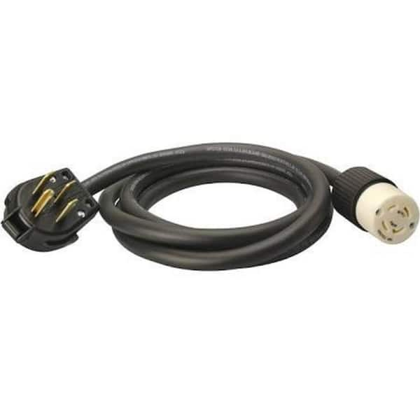 Southwire 10 ft. 10/4 SEOOW 50-Amp to 30-Amp Power Distribution Outdoor Heavy-Duty Generator Adapter Extension Cord