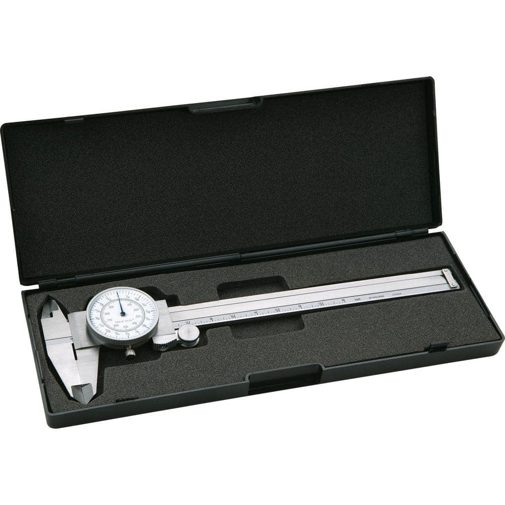 Shop Fox 6 in. Stainless Steel Fractional Dial Caliper with Case D3208 ...