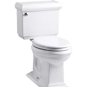 Memoirs 12 in. Rough In 2-Piece 1.28 GPF Single Flush Elongated Toilet in White Seat Not Included