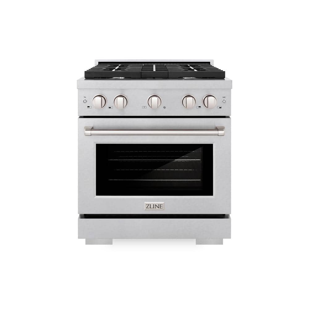 ZLINE 30" Stainless Steel Freestanding Gas Range with Convection Oven
