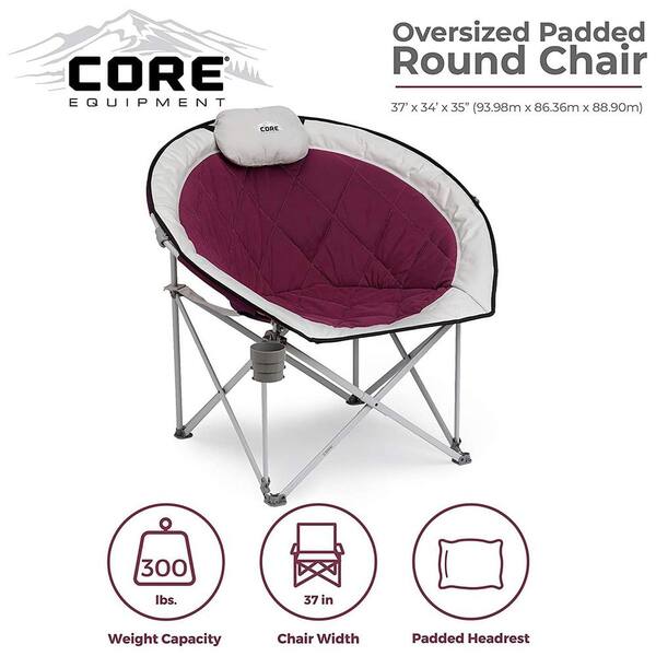 CORE Set of 2 Padded Folding Chair with/Straight Wall 14 ft. x 10 ft. 10-Person  Cabin Tent 2 x CORE-40142 + CORE-40067 - The Home Depot