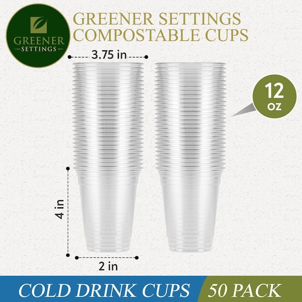 Smarty Had A Party 2 oz. Clear Square Plastic Mini Coffee Tea Cups (240 Cups)