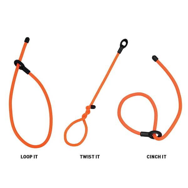 Nite Ize 24 in. Bright Orange Gear Tie Loopable (2-Pack) GLL24-31