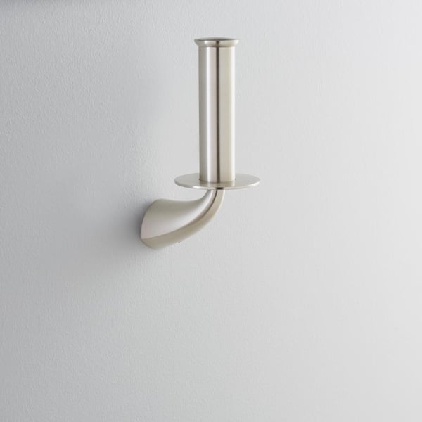 KOHLER Alteo Vertical Single Post Toilet Paper Holder in Vibrant Brushed Nickel