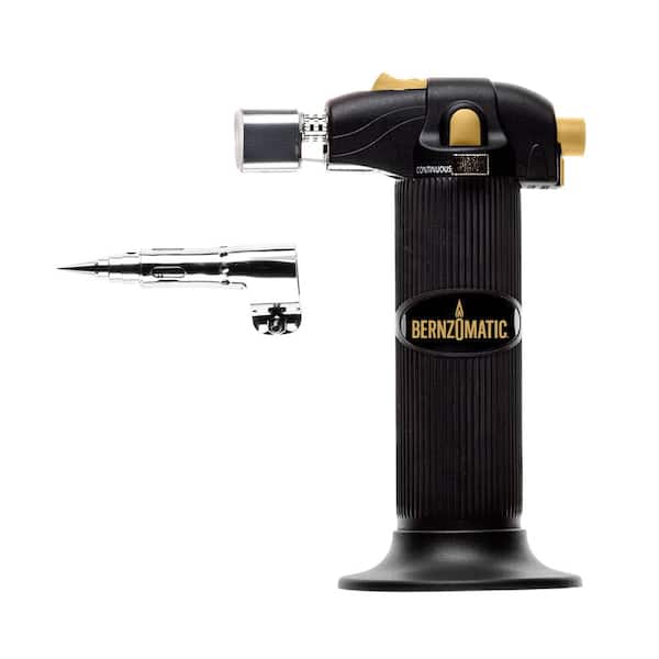 Bernzomatic Butane Gas Handheld Torch Head with Soldering Tip, Trigger Ignition, and Flame Lock