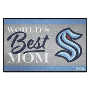 Washington Capitals Red World's Best Mom 19 in. x 30 in. Starter Mat Accent Rug