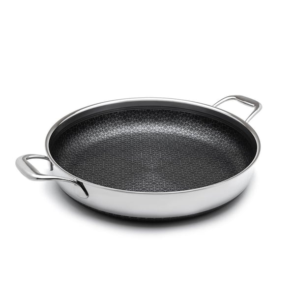 Unbranded Diamond Clad 14 in. Hybrid Stainless Steel Nonstick Frying Pan