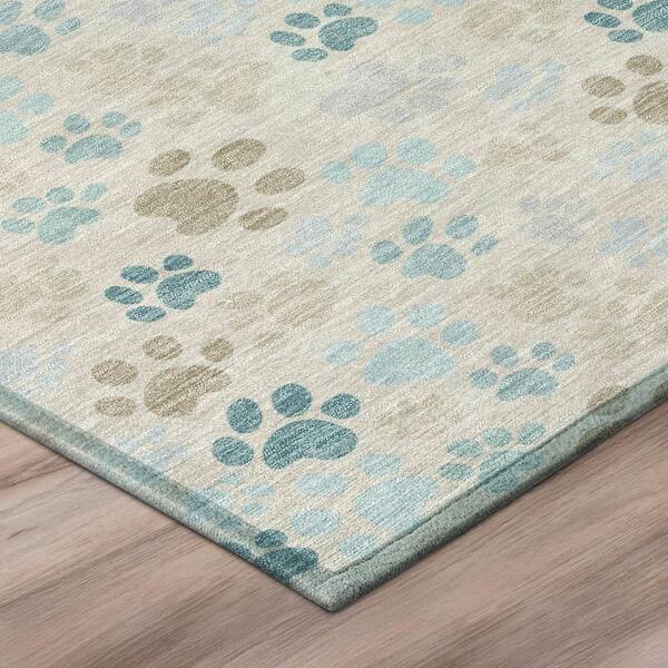 Chantille Machine Washable Indoor/Outdoor Abstract ACN3061 Linen 3 ft. x 5 ft. Area Rug