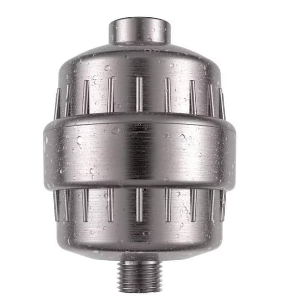 Lukvuzo 15 Stage Shower Filter Remove Chlorine Heavy Metals and Other Impurities, in Nickel Brushed