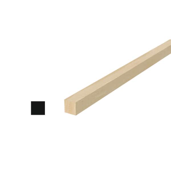 1 in. H x 36 in. L Hardwood Square Dowel (Natural) Pack (4-Pack)