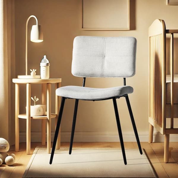 POMM KFB 4PK Beige Upholstered Modern Entryway Bench Set of 4 - Perfect for Dining Table and Living Spaces