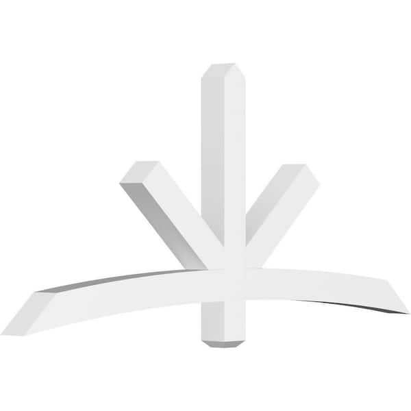 Ekena Millwork Alberta 72 in. W x 33 in. H x 4 in. D Signature Polyurethane Bracket