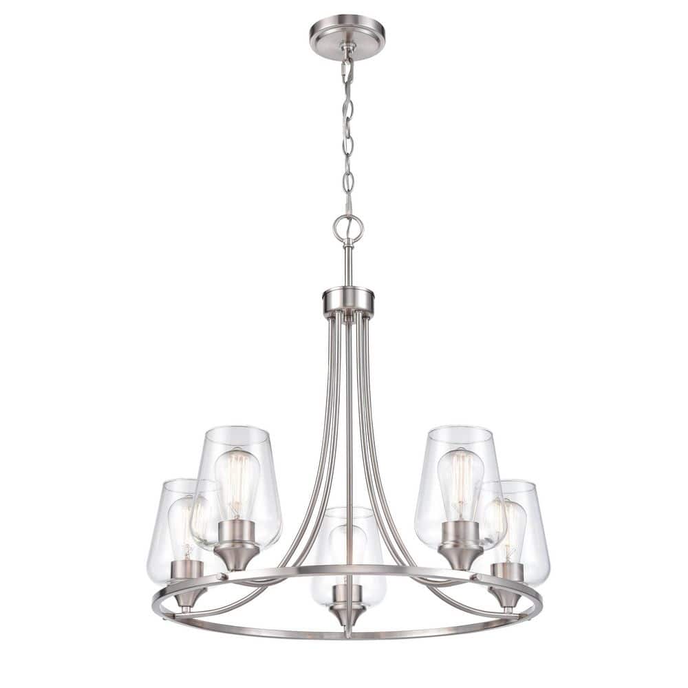Millennium Lighting Ashford 25 in. 5-Light Brushed Nickel