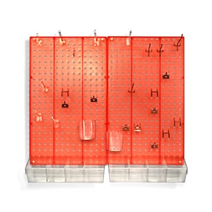 22 in. H x 27 in. W x 0.125 D Styrene Pegboard Kit (70-Pieces)