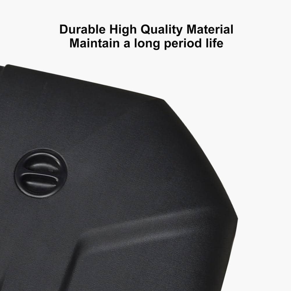 Black Heavy-Duty Plastic Water and Sand Filled Patio Umbrella Base